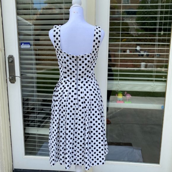 🚀SOLD🧨Mid 2000's Betsey Johnson White w/ Black polka dot - Picture 4 of 16